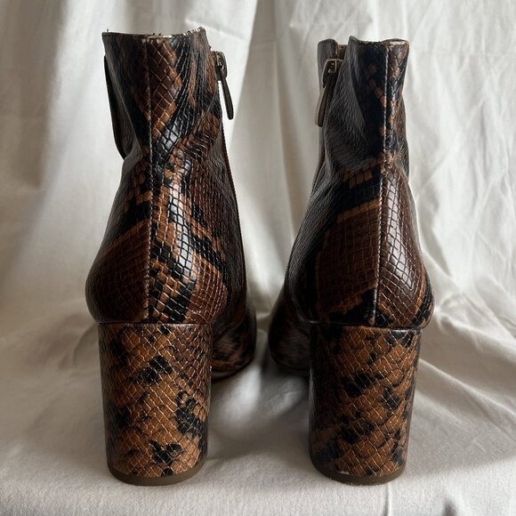 Women's Franco Sarto Snakeskin Booties - Picture 3 of 8